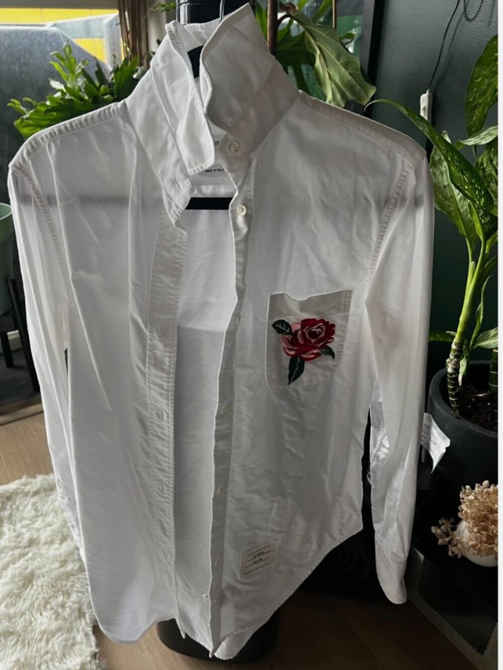 Thom Browne Womens Flower Oxford Size Medium